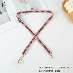 Cinturino per cellulare 2-2,5 cm intrecciato a tracolla con ganci in metallo per borsa o telefono - Product Image 2