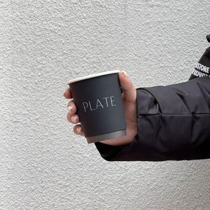 Gobelet en papier jetable à double paroi, multi-spécifications, avec logo personnalisé et couvercle en plastique, pour café, lait, thé, jus, vin - Product Image 4
