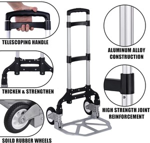 Wholesale Portable Folding <b>Trolley</b> Cart Convenient Lightweight Muti-function Folded <b>Trolley</b> - Product Image 5