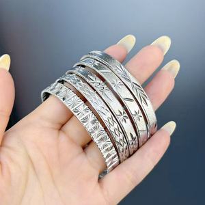 JXX Fashion Jewelry <b>Charm</b> <b>Bracelet</b> Women Silver Plated Brass Bangle - Product Image 3