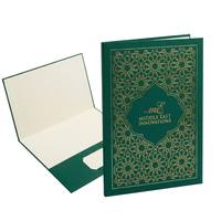 Porte-documents professionnel de prestige en carton A4, personnalisé, écologique, durable, avec 2 poches
