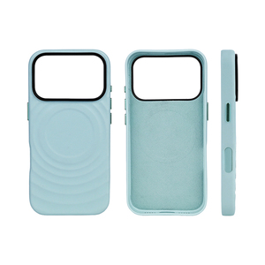 Custodia per telefono a goccia d'acqua in PU+Pelle con bordo ondulato, in silicone a copertura totale, magnetica per <span class=keywords><strong>iPhone</strong></span> 17 <span class=keywords><strong>Pro</strong></span> Max, <span class=keywords><strong>iPhone</strong></span> 16, 15, <span class=keywords><strong>14</strong></span>, 13 - Product Image 6