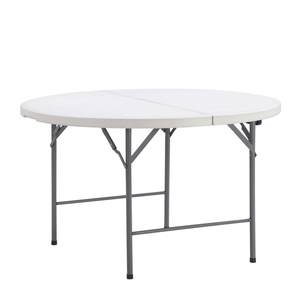 Bán Buôn Giá Thấp 10-12 Người Ngoài Trời 180Cm Đám Cưới Tổ Chức Sự Kiện Ăn Uống Bên Trắng HDPE Nhựa Vòng Gấp Bảng Cho Bữa Tiệc - Product Image 1