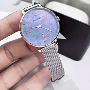 Klassische FS Damen-Armbanduhr mit Edelstahl-Mesh-Armband, Roségold, Sportlich-Business-Stil, Modische Quarz-Uhr mit Zeiger, 5 BAR Wasserdicht - Product Image 2