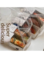 Cajas de Papel Desechables Antigrasa para Tacos de Algas Marinas, Sushi, Tortillas, Bento, Hamburguesas y Comida para Llevar