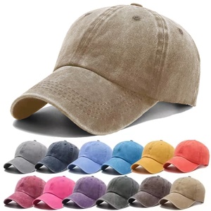 Washed Cotton <b>Plain</b> <b>Baseball</b> <b>Caps</b> Adjustable Unstructured Soft Blank Casual Dad Ball Hats for Men Women - Product Image 2