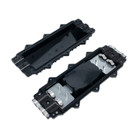 96 Core FTTH Inline Fiber Optic Splice Closure 2 2 PC/ABS/PP Material Options Max 4 Trays Mechanical Sealing Joint Box