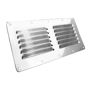 Rejilla de Ventilación de Acero Inoxidable 115x230mm Rectangular, Montaje en Pared, Diseño Industrial Duradero para Extracción de Aire - Product Image 4