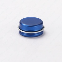 10ml petit pot rond en aluminium bleu royal 10g baume à lèvres conteneur de stockage boîte en fer blanc avec couvercle à vis