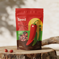 Sacs en plastique refermables personnalisés avec fenêtre transparente, en Mylar réutilisable, avec fermeture éclair de sécurité pour enfants, pour tomates et graines de tournesol