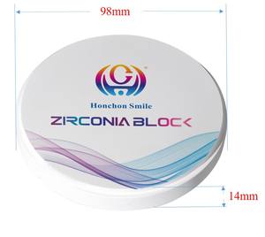 Blocco dentale in <span class=keywords><strong>zirconia</strong></span> pre-ombreggiata 98 mm, blank di <span class=keywords><strong>zirconia</strong></span> dentale, disco di <span class=keywords><strong>zirconia</strong></span>, blocchi CAD/CAM UTC - Product Image 6