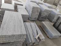 Dalles de granit gris et blanc brossé, écologiques et naturelles, de style moderne, directement de l'usine TY, pour comptoirs de cuisine et sols de villas et parcs, Shandong