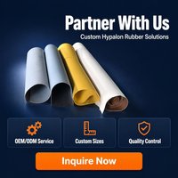 Tissu Hypalon CSM pour Conduits de Climatisation au Sol des Avions, Ignifuge et Résistant aux UV, Dimensions Personnalisables, Service de Découpe