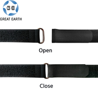 Attaches à fermeture éclair pour câble en nylon avec boucle ovale en métal