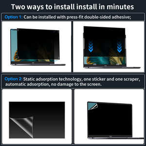 Fábrica al por mayor 13,3 14,2/15,3/16 pulgadas portátil 360 ° antirrobo <span class=keywords><strong>película</strong></span> <span class=keywords><strong>de</strong></span> pantalla antirreflejo <span class=keywords><strong>película</strong></span> <span class=keywords><strong>de</strong></span> filtro <span class=keywords><strong>de</strong></span> pantalla antimonitor - Product Image 4