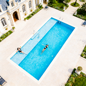 สระว่ายน้ำไฟเบอร์กลาสสำเร็จรูปแบบโมดูลาร์ สระว่ายน้ำกลางแจ้งทรงสี่เหลี่ยมผืนผ้า ดีไซน์หรูหรา สระว่ายน้ำสำหรับความสนุกสนานทางน้ำ - Product Image 5