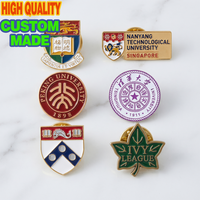 Broches personnalisées, badge universitaire Ivy League, broche dorée, souvenir de diplôme personnalisé pour les anciens étudiants, livraison gratuite
