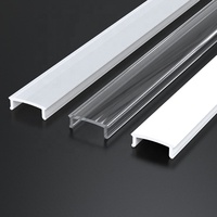 Barre lumineuse d'angle à Led en aluminium, 9 pièces, longueur personnalisée, PMMA couverture opale pour garde-robe, 1/2M