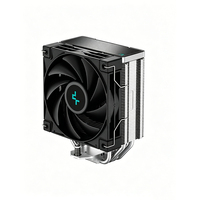 Refroidisseur d'air pour processeur DeepCool AK400 noir pour Intel LGA1700 1200 115X et AMD AM5 AM4 avec TDP de 220 W, ventilateur PWM de 120 mm