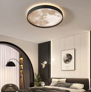 Nueva llegada Control sala de estar Luna diseño decorativo moderno candelabro colgante Led luces de techo - Product Image 4