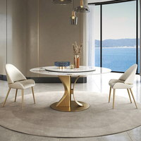 Italienischer Matte Rock Board Esstisch New Modern Simple Home Light Luxus Design für 10 Personen Plattenspieler Feature