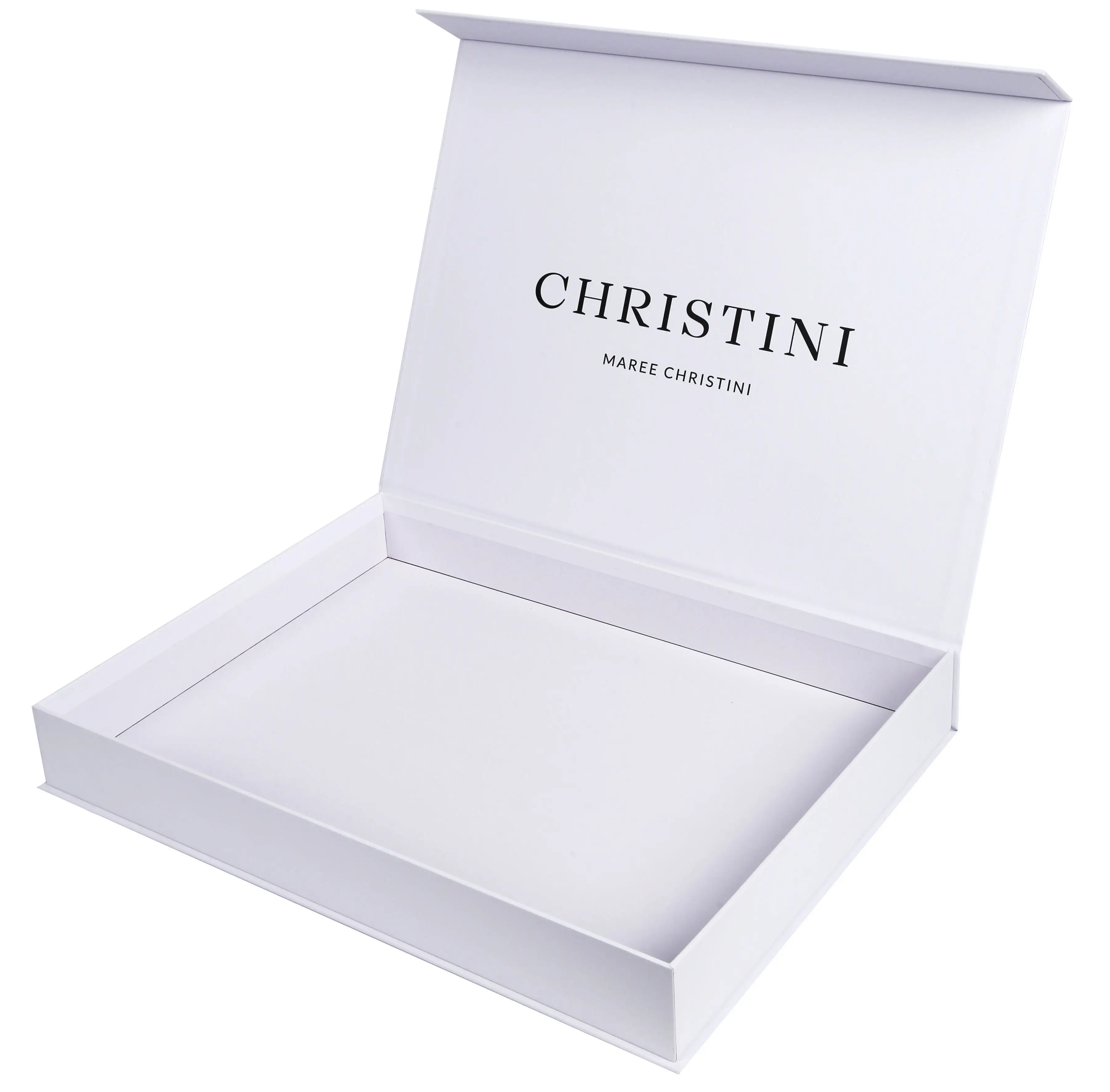 कम moq कठोर कागज बॉक्स पैकेजिंग सफेद गत्ता शिपिंग बॉक्स चुंबकीय ढक्कन के साथ फ्लैट सफेद उपहार बक्से