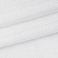 Tissu en maille jacquard perforée en micromaille 100% polyester respirant et à séchage rapide pour vêtements de sport, t-shirt, maillot, vente en gros par le fabricant