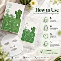 Masque Facial Hydratant et Apaisant au Cactus Mexicain Fermenté, Antioxydant, Réparateur, Éclat et Beauté Naturelle