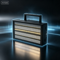 STSLITE-IP65 Luz Estroboscópica LED de 540W, 200*3W CW, 800*0.5W RGB DMX512, Efecto Arcoíris, Luz Estroboscópica para Discotecas, Clubes, Conciertos