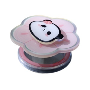 Panda Flower Design Acrylic <b>Phone</b> <b>Holder</b> Desk Stand PP Material Cute Animal Pattern Decorative Mobile Support - Product Image 5