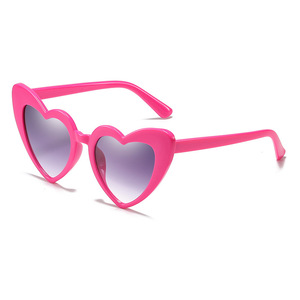 2024 Hot Selling Thick Cute Peach Heart Frameless Sun <strong>Glasses</strong> Summer Beach <strong>Party</strong> <strong>Glasses</strong> Women Mirror Optical TAC Lenses <strong>Pink</strong> - Product Image 4