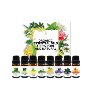 100% אורגני טהור 10 מ "ל ארומתרפיה ערכת שמן אתרי ומרכיבים טבעיים וטבעיים - Product Image 1
