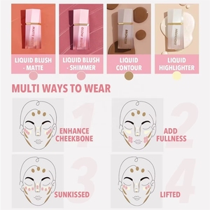 Nuevo Rubor Vegano de Larga Duración con Punta de Esponja Suave y Pigmentada para Maquillaje Facial, Tinte Mate para Mejillas, Rubor Dewy, Marca Privada - Product Image 3