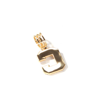 UWIN-Collar con colgante de letra Baguette CZ de latón para mujer, joyería con colgante de letra inicial de Color dorado