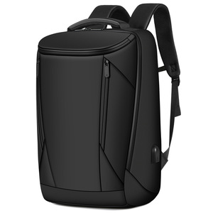 Mochila Impermeable con Revestimiento de Cuero, Simple, de Gran Capacidad, para Portátil, para Hombre, Estilo Ejecutivo - Product Image 1