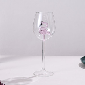 Copas de <span class=keywords><strong>vino</strong></span> tinto flamenco creativas, juego de copas duraderas para boda, tallo de flamenco soplado a mano, copa de <span class=keywords><strong>vino</strong></span>, regalo para <span class=keywords><strong>amantes</strong></span> - Product Image 6