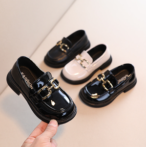 รองเท้าหนังเด็ก ฤดูใบไม้ร่วง รุ่นใหม่ สำหรับเด็กโตและเด็กเล็ก สไตล์อังกฤษ รองเท้าโลฟเฟอร์เด็กผู้หญิง พื้นยาง แบบเรโทร แมรี่เจน - Product Image 2