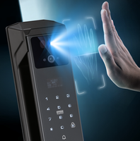 Serrure de porte intelligente biométrique numérique à reconnaissance faciale 3D TUYATTL avec empreinte digitale, cloud, pour portes en aluminium et en bois, application Tuya, Wi-Fi, maison connectée