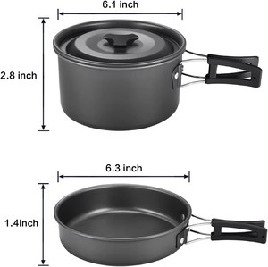 <span class=keywords><strong>Set</strong></span> di pentole da campeggio e da trekking per esterni <span class=keywords><strong>Set</strong></span> di pentole da campeggio, - Product Image 3
