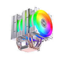 Lovingcool 2025 Pendingin CPU Berkinerja Tinggi Desain RGB 6-Pipa Kompatibel LGA 2011 1366 1200 1700 115X AM5 AM4 untuk Pendinginan Gaming