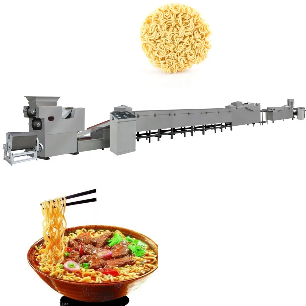 अभिनव प्रौद्योगिकी खाद्य मशीनरी उच्च गुणवत्ता वाले स्वचालित नूडल मशीन के साथ तत्काल नूडल्स बनाने की मशीन