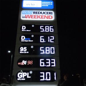 Nhà máy trực tiếp xăng hiển thị không thấm nước 7 đoạn giá dầu dấu hiệu của trạm LED kỹ thuật số giá gas borad - Product Image 1