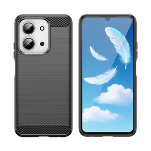 Funda de teléfono trasera de TPU a prueba de golpes de fibra de carbono para Redmi 15C 4G 171MM - Product Image 3