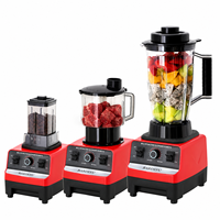 Robot culinaire électrique 3-en-1 étanche avec extracteur de jus, mixeur à viande et moulin à épices, doté d'une lame en acier inoxydable