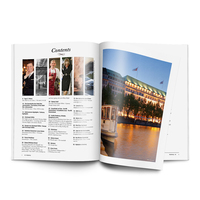 Magazines bon marché imprimés sur mesure de haute qualité en papier couché et artistique avec services d'impression offset