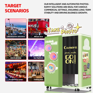 Cabina <span class=keywords><strong>de</strong></span> Fotos Instantánea Todo en Uno con Pantalla Automática para Centros Comerciales, con Diseño Moderno - Product Image 5