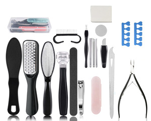 Noennamigo − ensemble de coupe-ongles 18 en 1, râpeur, pédicure, pince, rasoir, outils de soins des pieds, lime, callosange, enlève les peaux mortes, pour talons - Product Image 6