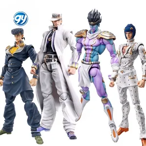 17cm Figuras de 7 stilleri JoJos tuhaf macera Jotaro Kujo Dio Brando Bruno Kishibe Anime aksiyon figürü oyuncak