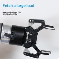 Robotiq 2F-85 Pince robotique fabriquée au Canada, commande intégrée de servomoteur adaptatif, contrôle précis de la force, bras de contrôle de force