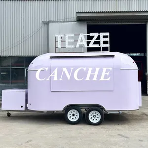 Camión Eléctrico Estándar Europeo para Helados y Café, Carrito de Comida Callejero para Hot Dogs, Remolque Móvil de Comida - Product Image 2